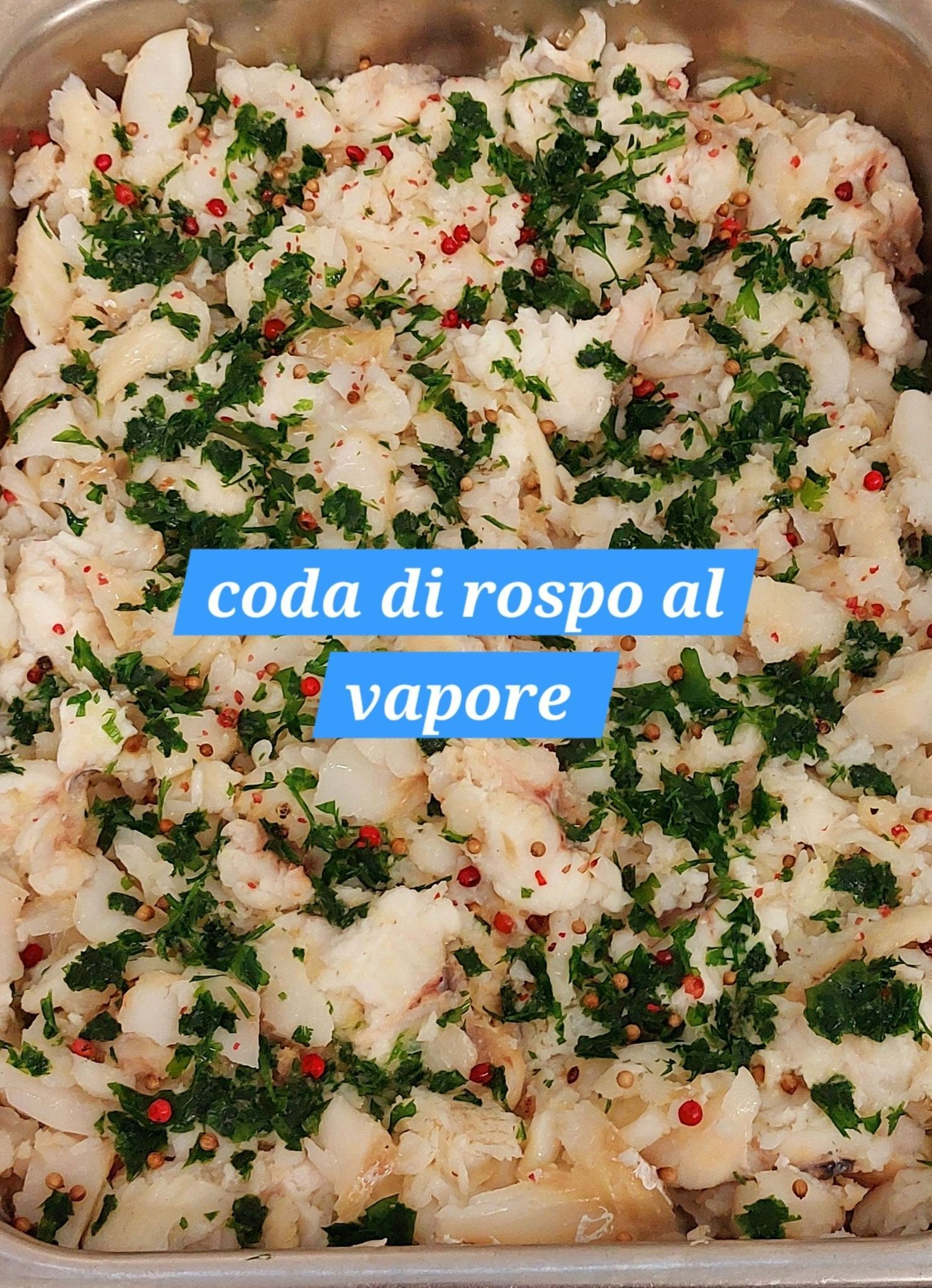 coda di rospo al vapore