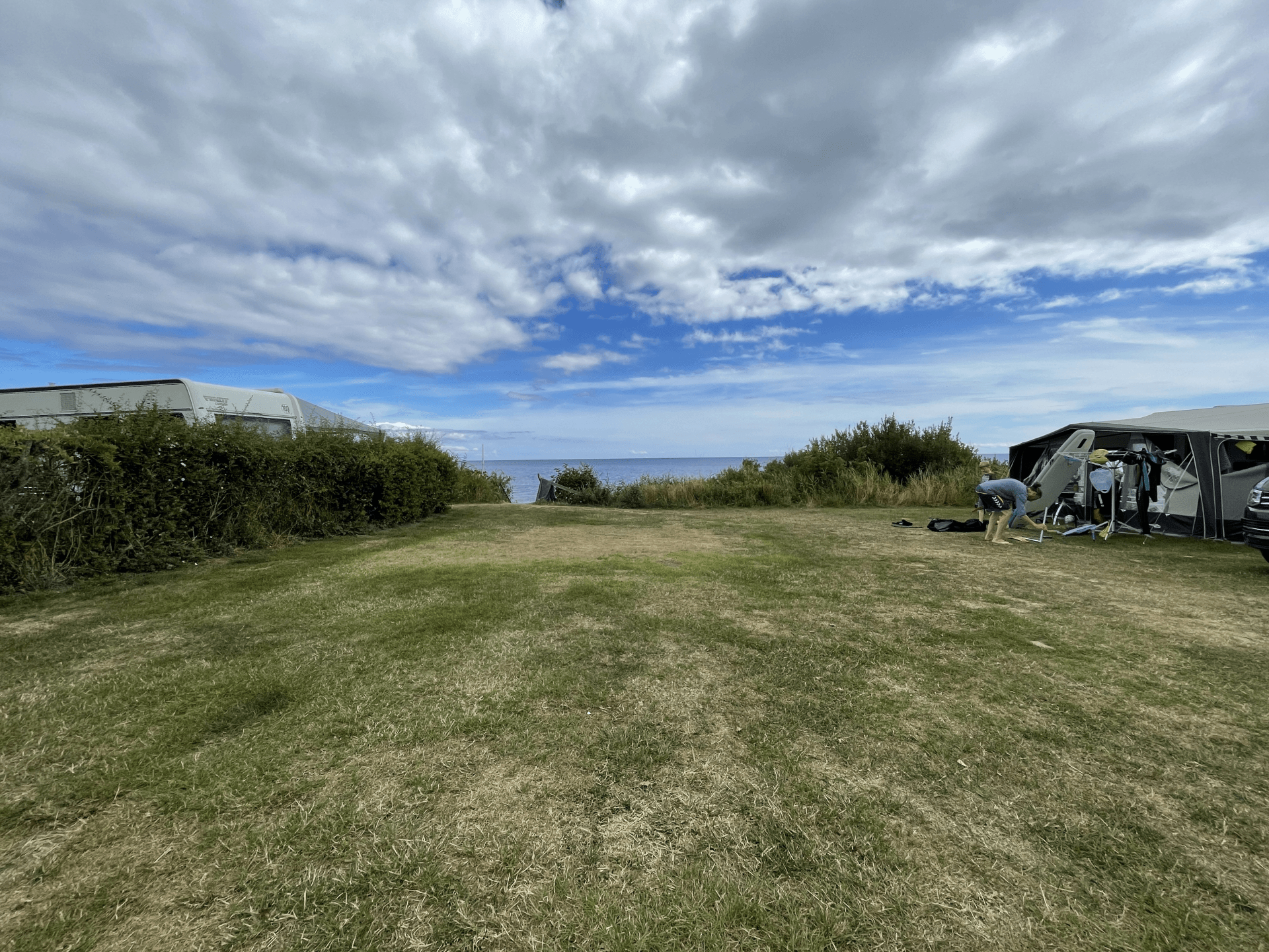 Uitzicht op Drejby Strand Camping