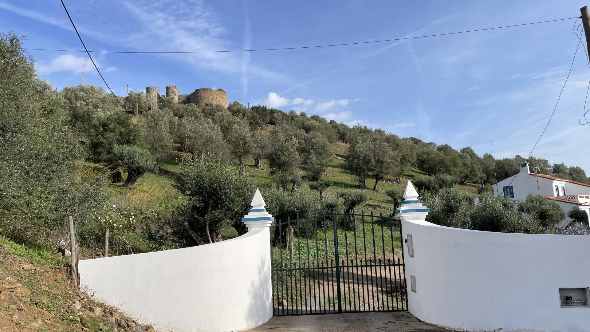 Uitzicht op het kasteel in Évoramonte