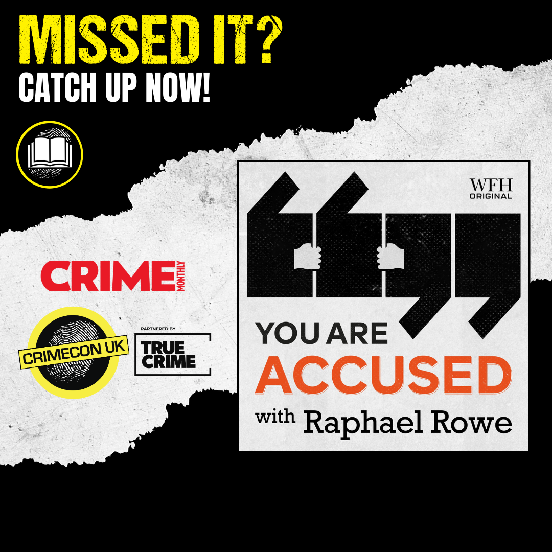 Raphael Rowe talks about his book, You Are Accused, live on instagram - CrimeCon UK