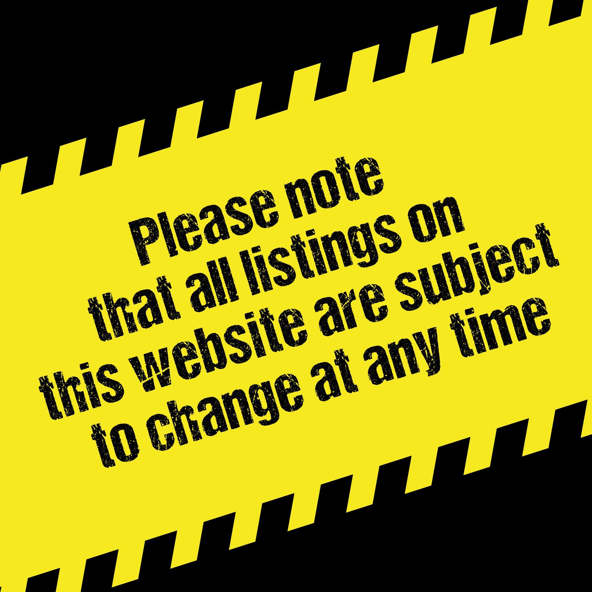 Listings are subject to change at any time