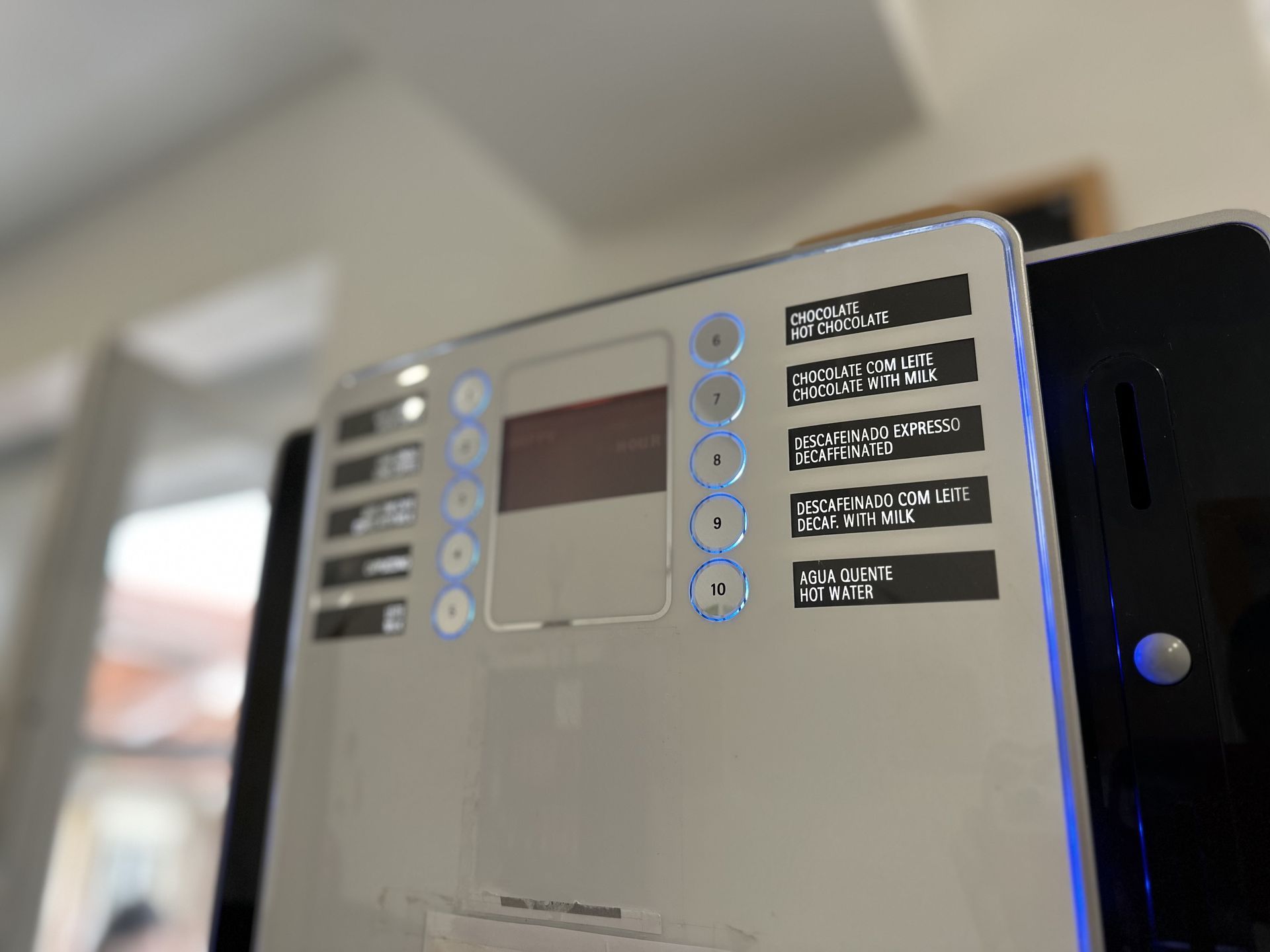 A close up of a device with buttons on it