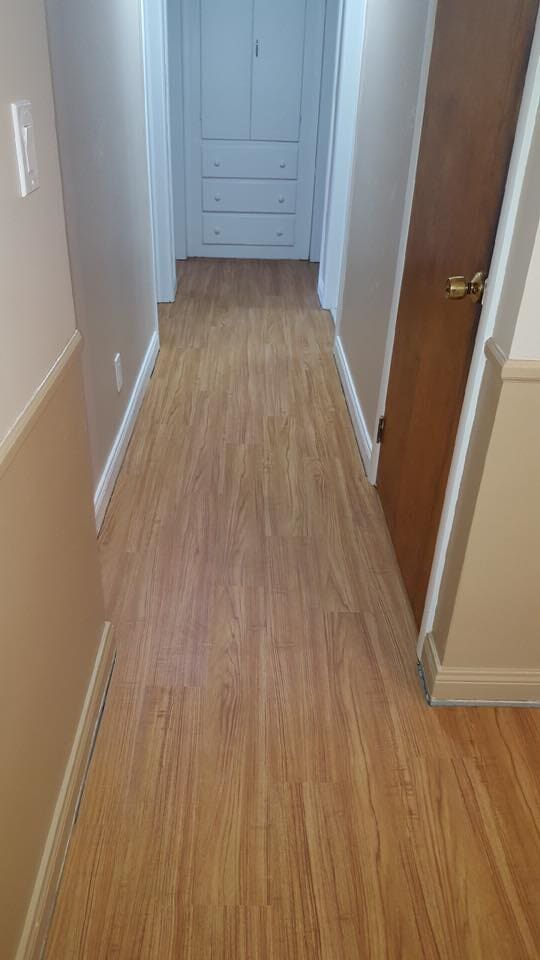 After Installing A Hallway Vinyl Flooring — Danbury, CT — VRP Flooring