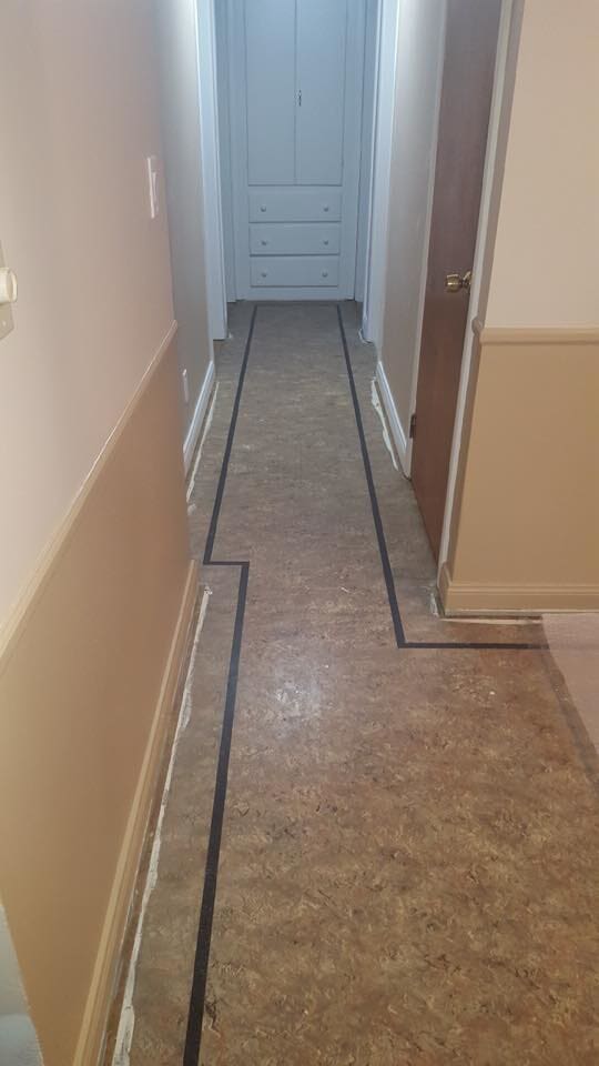 Before Installing A Hallway Vinyl Flooring — Danbury, CT — VRP Flooring