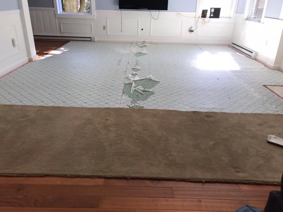 Before Room Flooring Renovation — Danbury, CT — VRP Flooring