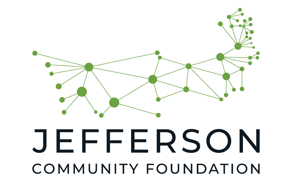 Jefferson Community Foundation logo with green connected dots above black text