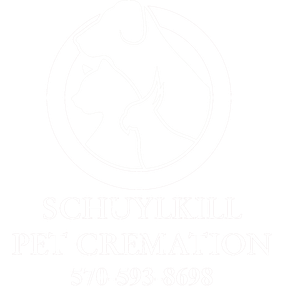 A red sign that says cremation society of schuylkill county inc.