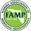 The logo for the florida association of mortgage professionals.