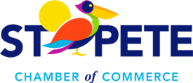 A logo for the st pete chamber of commerce