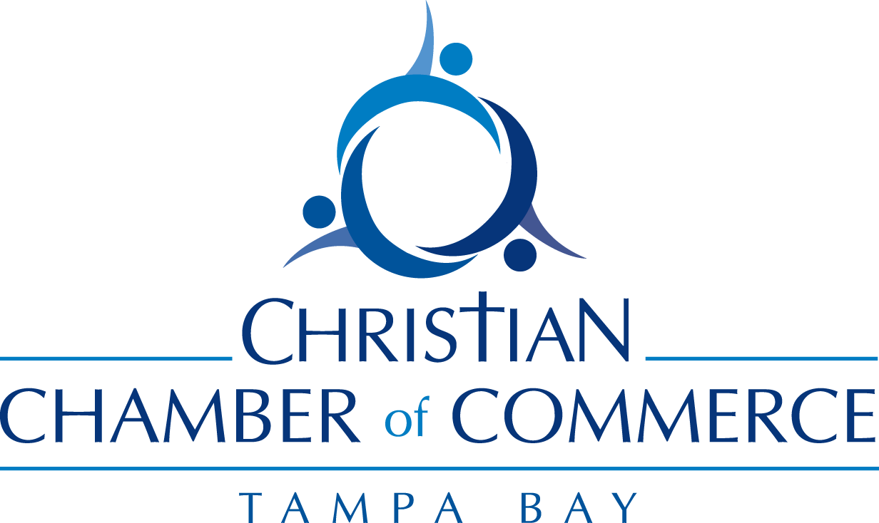 The logo for the christian chamber of commerce in tampa bay