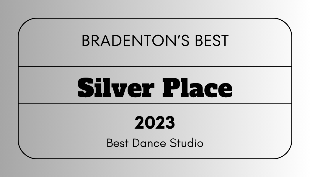 A silver place award for bradenton 's best dance studio in 2023.