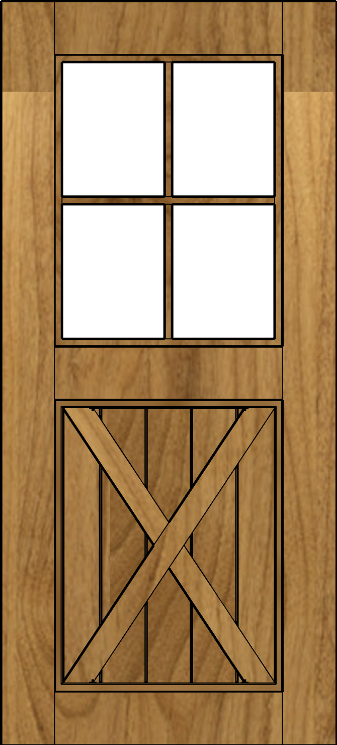 custom wood door style