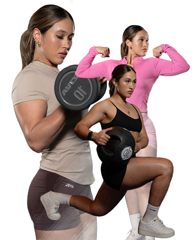 Sunita is posing for a picture and one is holding a bottle of supplements