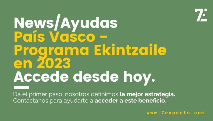 Ayudas País Vasco - Programa Ekintzaile en 2023