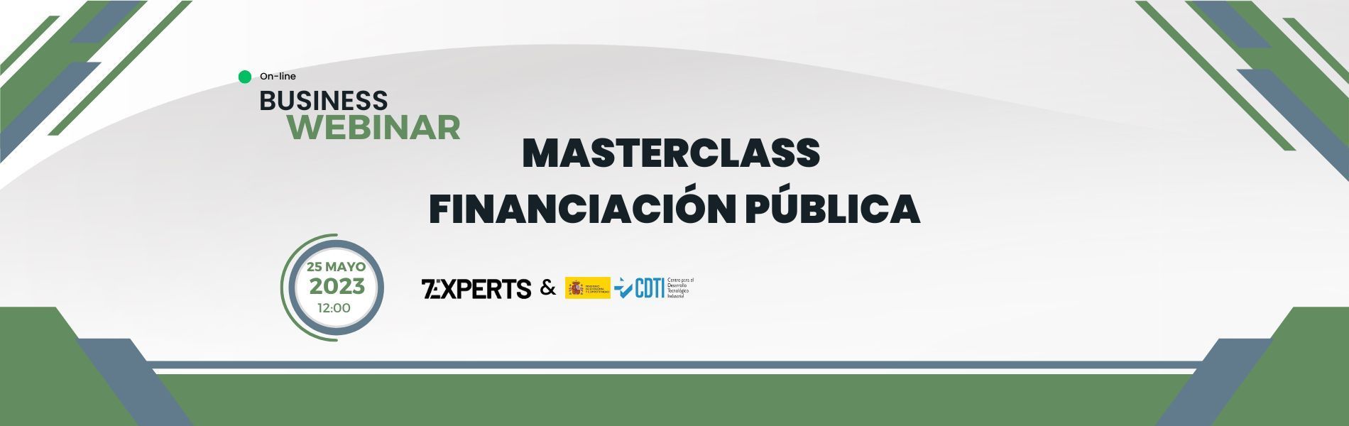 Webinar - Masterclass Financiación Publica