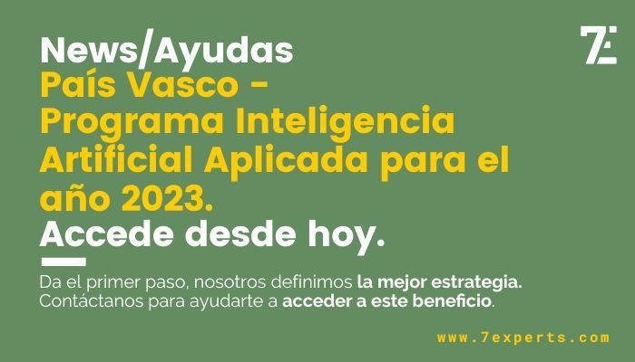 Ayuda - País Vasco - Programa Inteligencia Artificial Aplicada