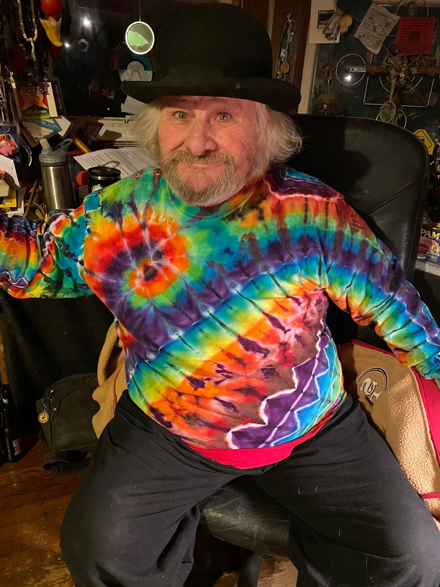Dig the humor and wisdom of Hugh Romney, Jr., aka the hippie icon and incredible humanitarian, Wavy Gravy! Music by Paul Butterfield, Dylan, Baez, Leon Redbone, BB King, Jackson Browne, the Dead, Ace of Cups with Wavy Gravy, Beatles, and Bonnie Raitt. Wavy Gravy Photo ©Marc Margolis