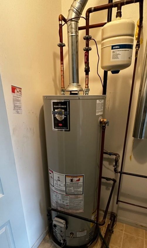 A water heater that was placed by a plumbing repair company serving Avon, OH