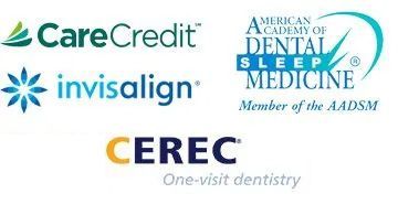 A collage of logos including one for invisalign