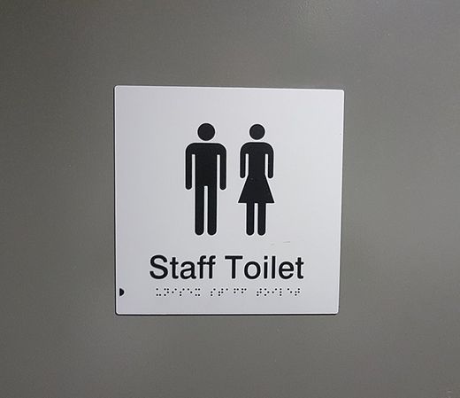 Toilet Sign — Signtech NT in Winnellie, NT