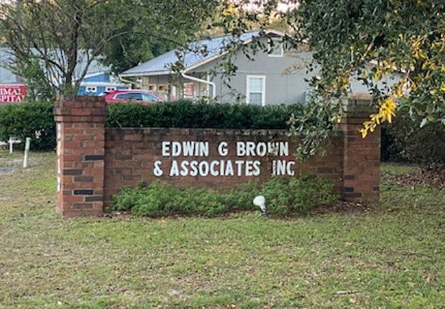 Edwin G Brown & Associates Business Sign — Crawfordville, FL — Edwin G. Brown & Associates