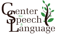 Logo for Center for Speech & Language: brown 