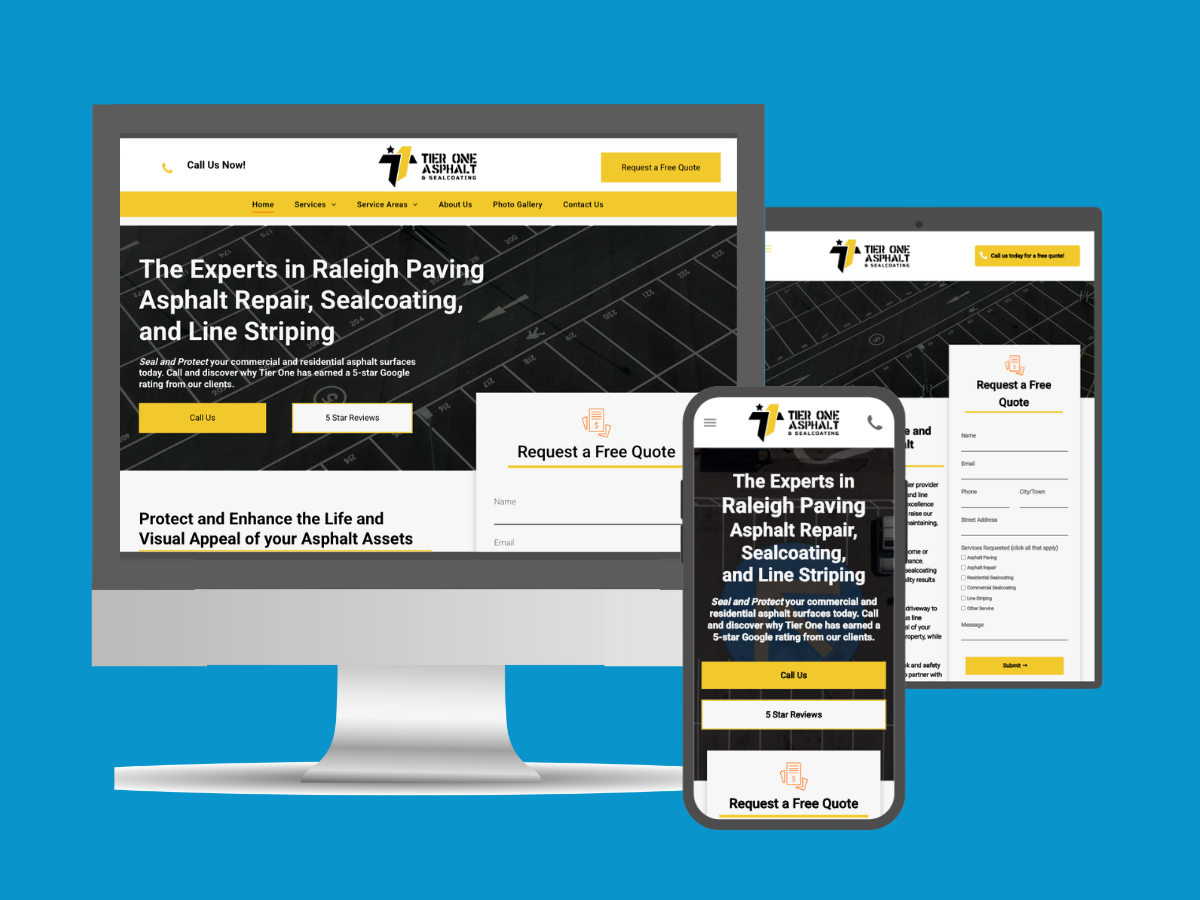Long Island Digital Marketing campaign for Surefire Heating and Air. Contractor Web Design