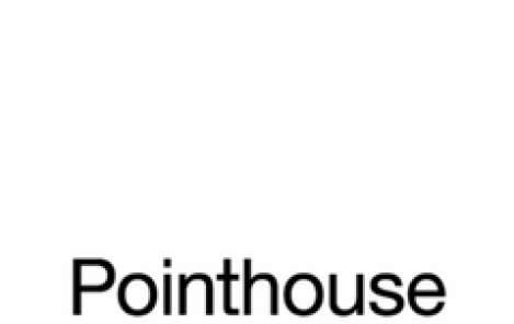 La parola pointhouse è su uno sfondo bianco.