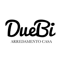 Un logo in bianco e nero per duebi arredamento casa.