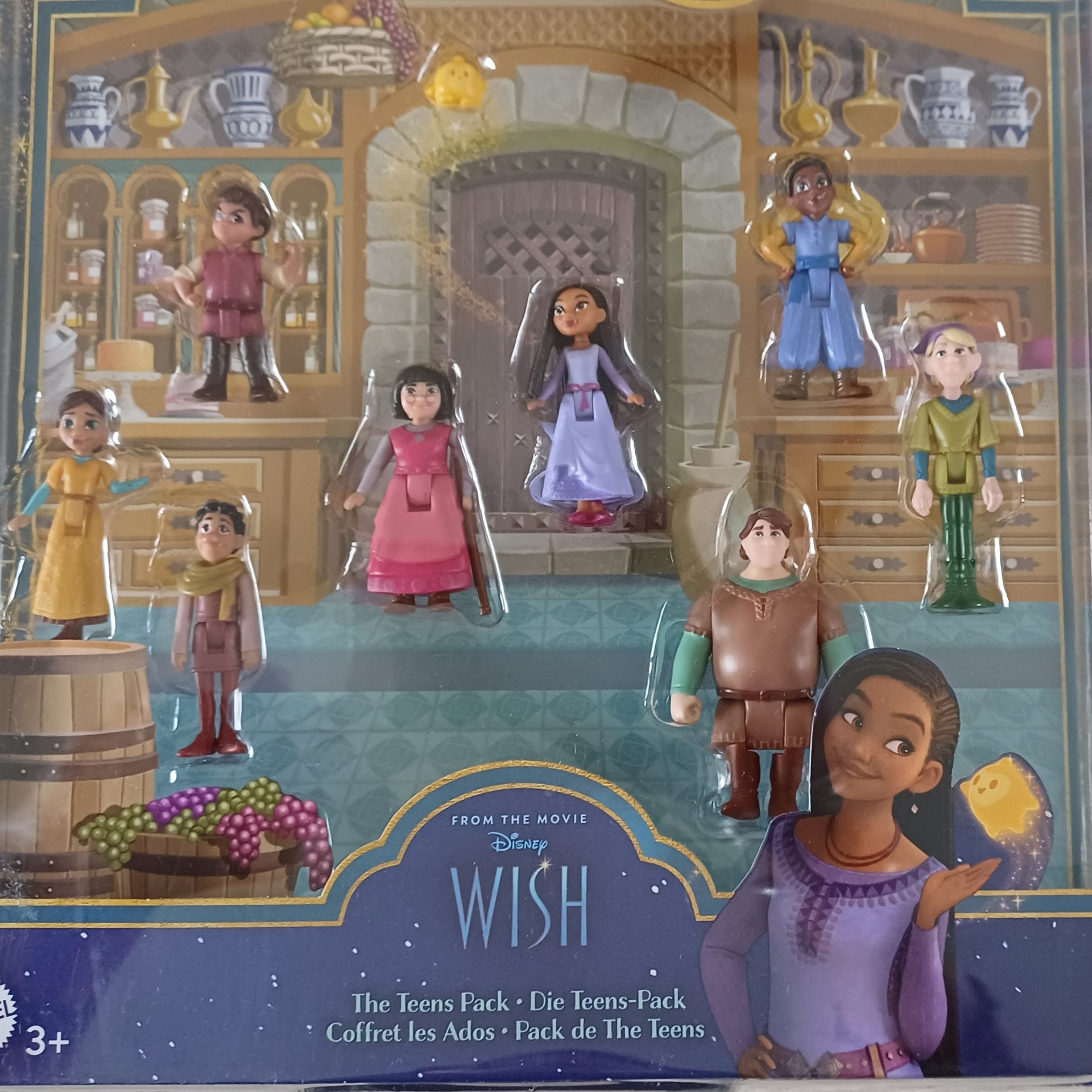 Disney Wish The Teens Pack speelgoedset met negen figuren uit de Disneyfilm 