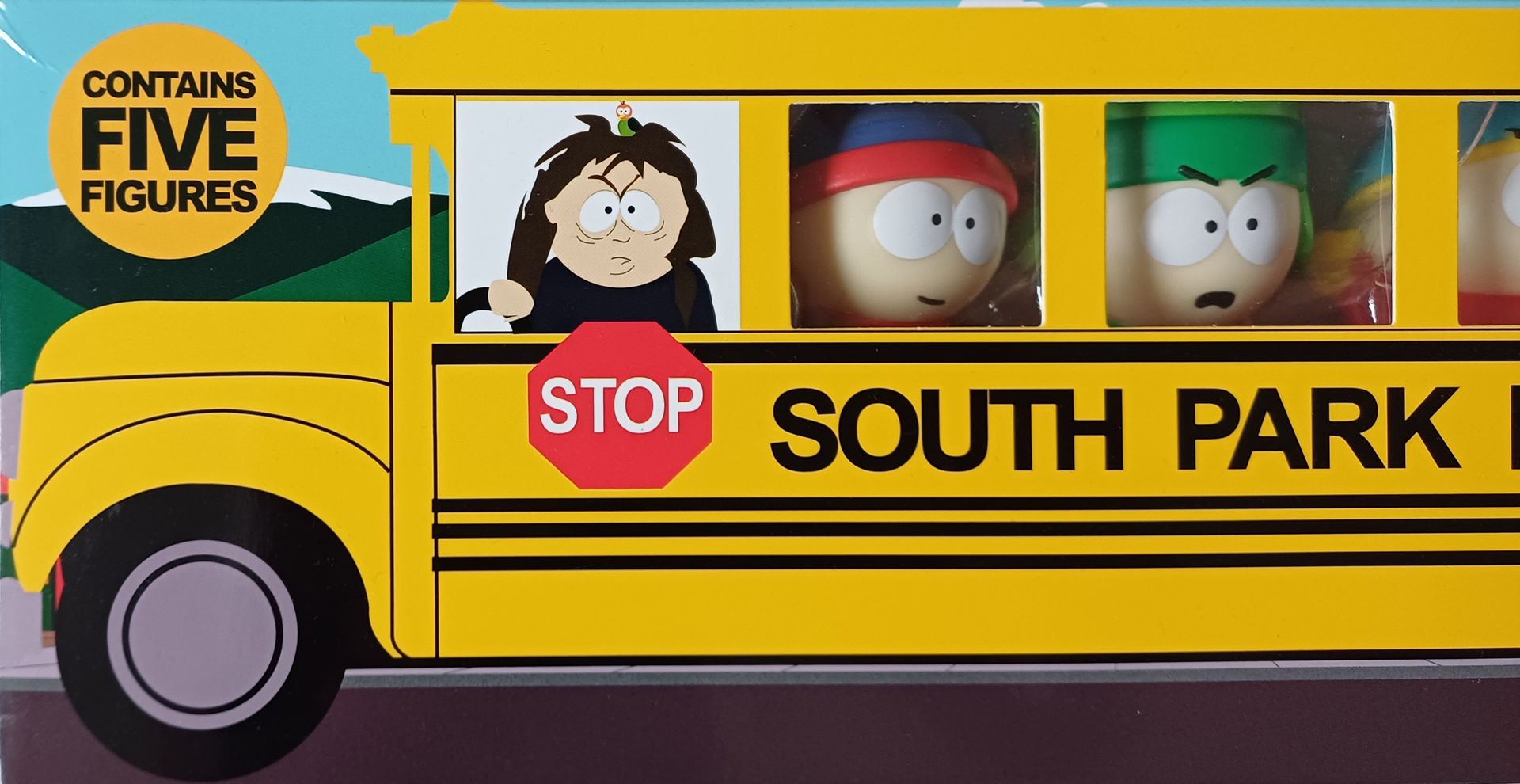 South Park figuren in schoolbus