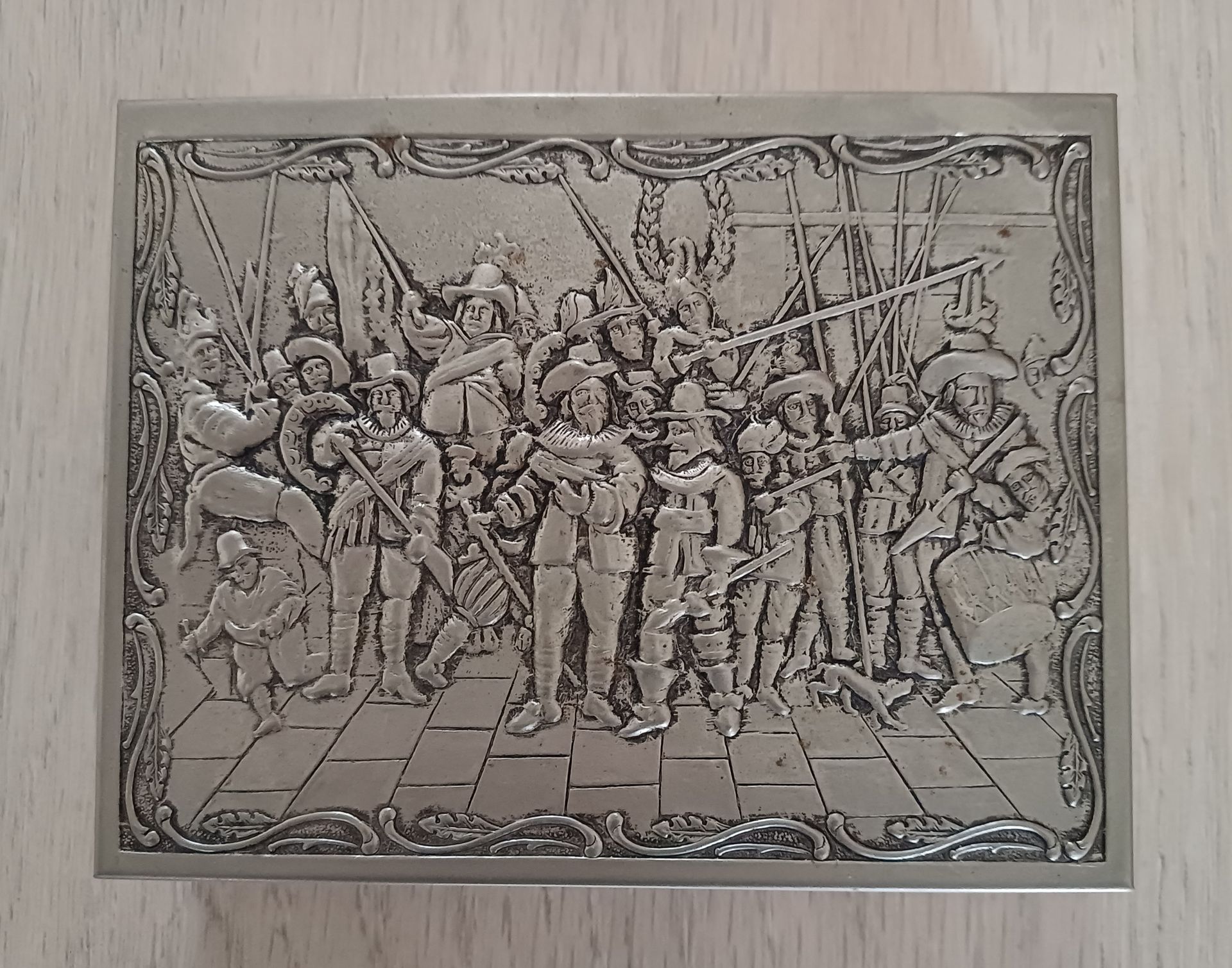 Vintage Rembrandt De Nachtwacht sigarenkistje
