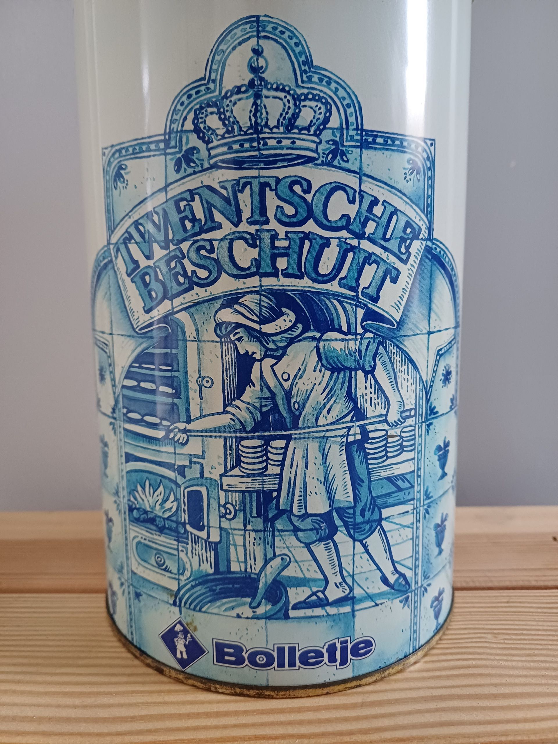 Vintage beschuitbus Bolletje Twentsche beschuit