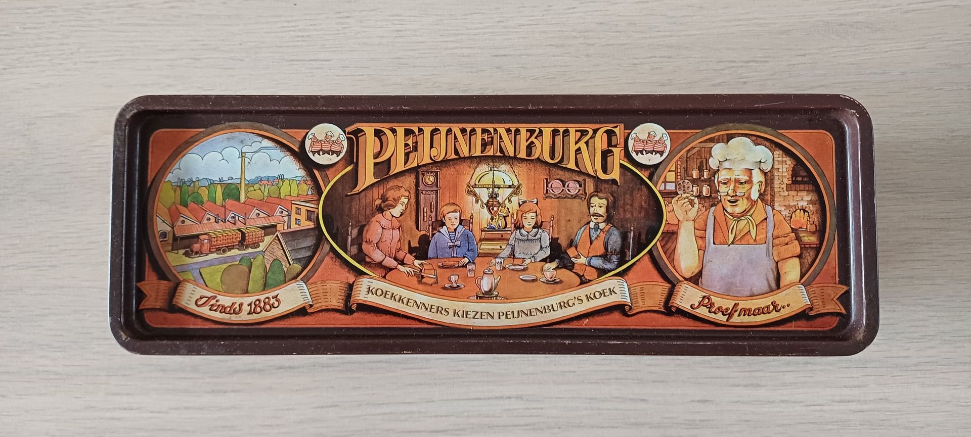 Vintage Peijenburg ontbijtkoek bewaarblik