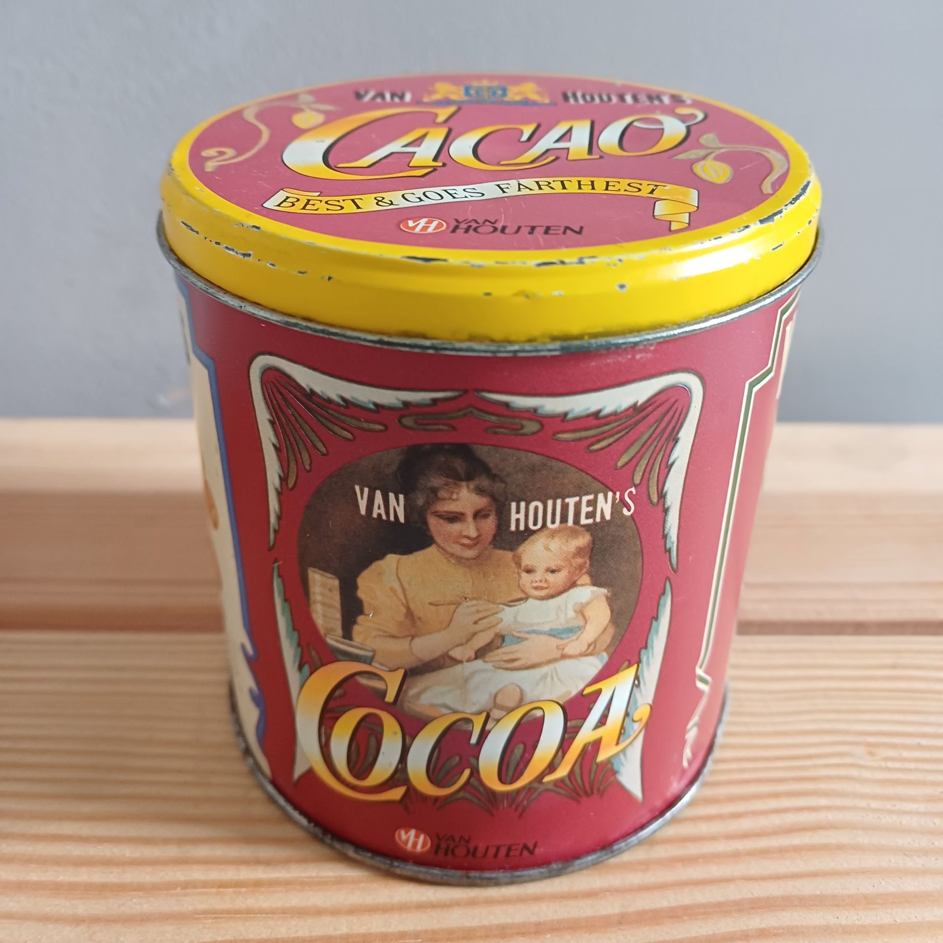 Vintage Van Houten Cacao blikje