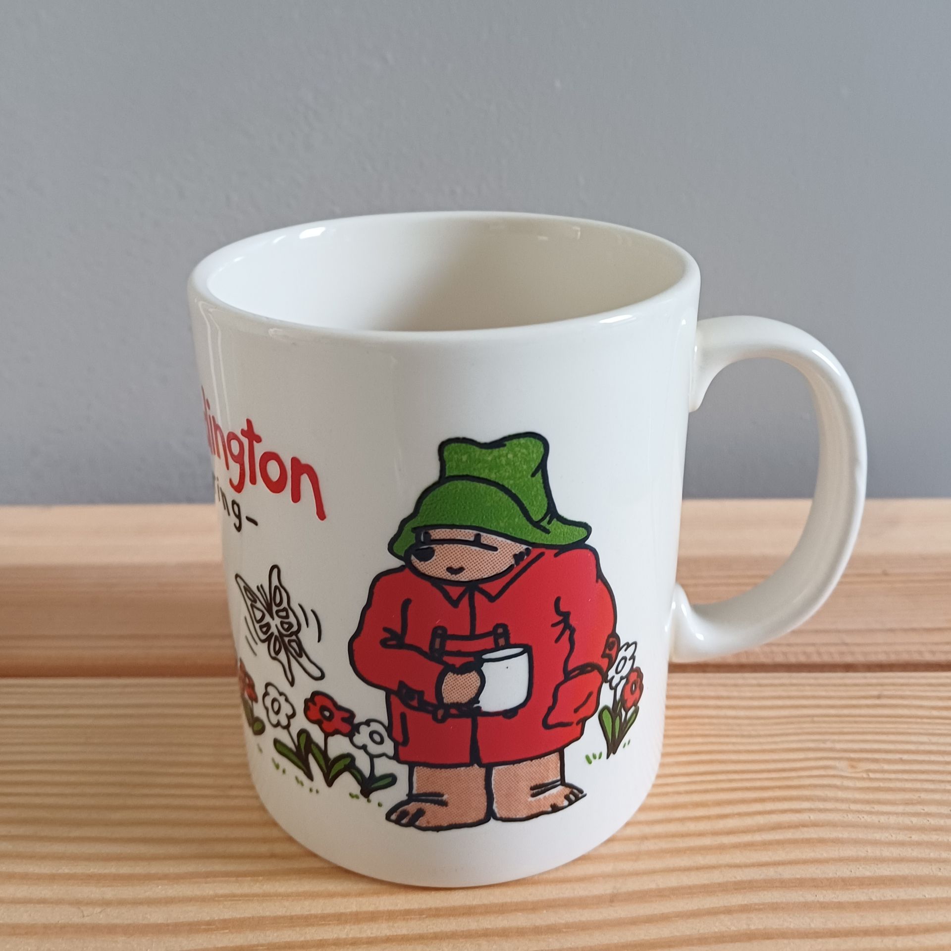 Vintage Douwe Egberts mokken van Beertje Paddington -  4 seizoenen