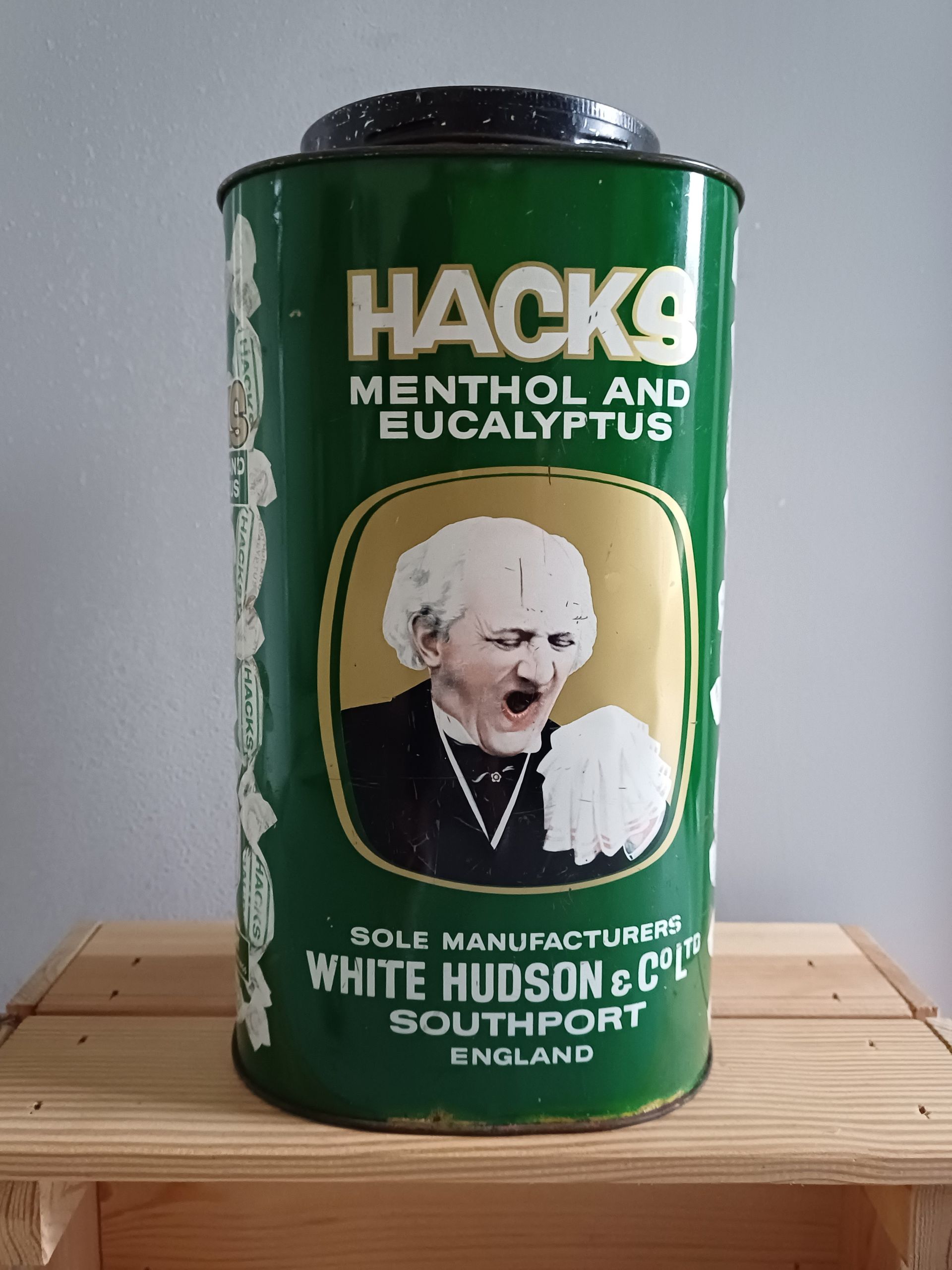 Vintage Hacks hoestbonbons blik