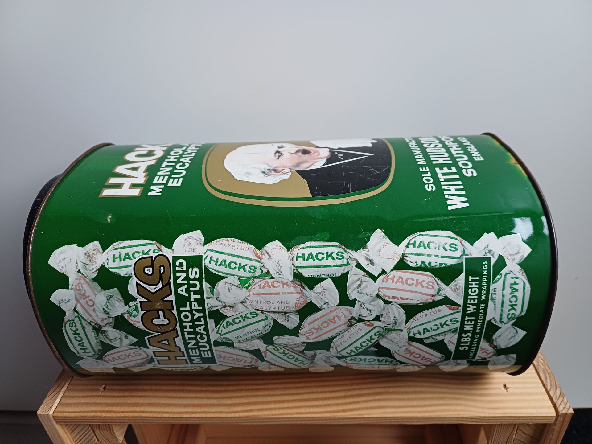 Vintage Hacks hoestbonbons blik