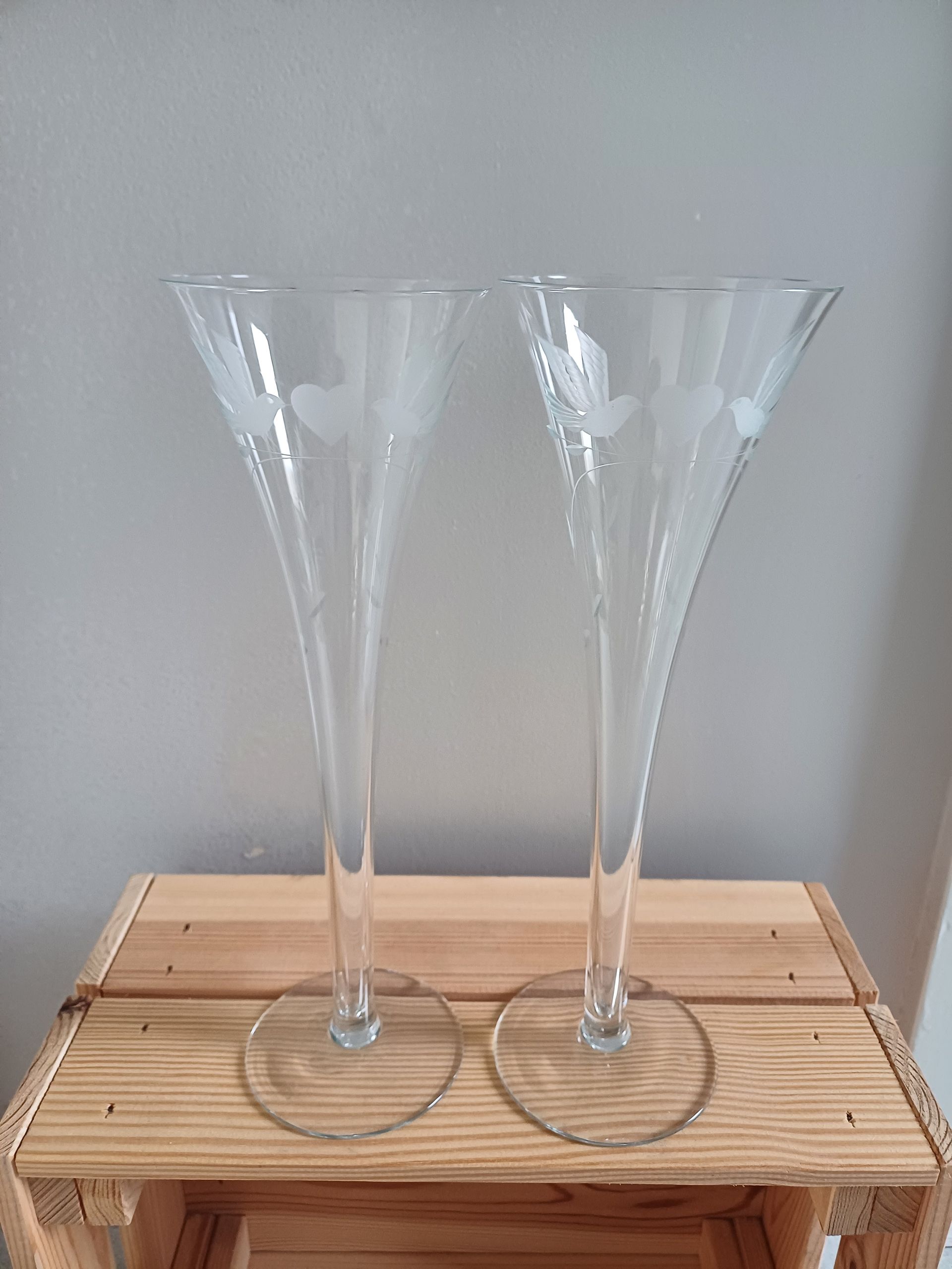 Kristallen glazen voor bruiloften en verlovingen