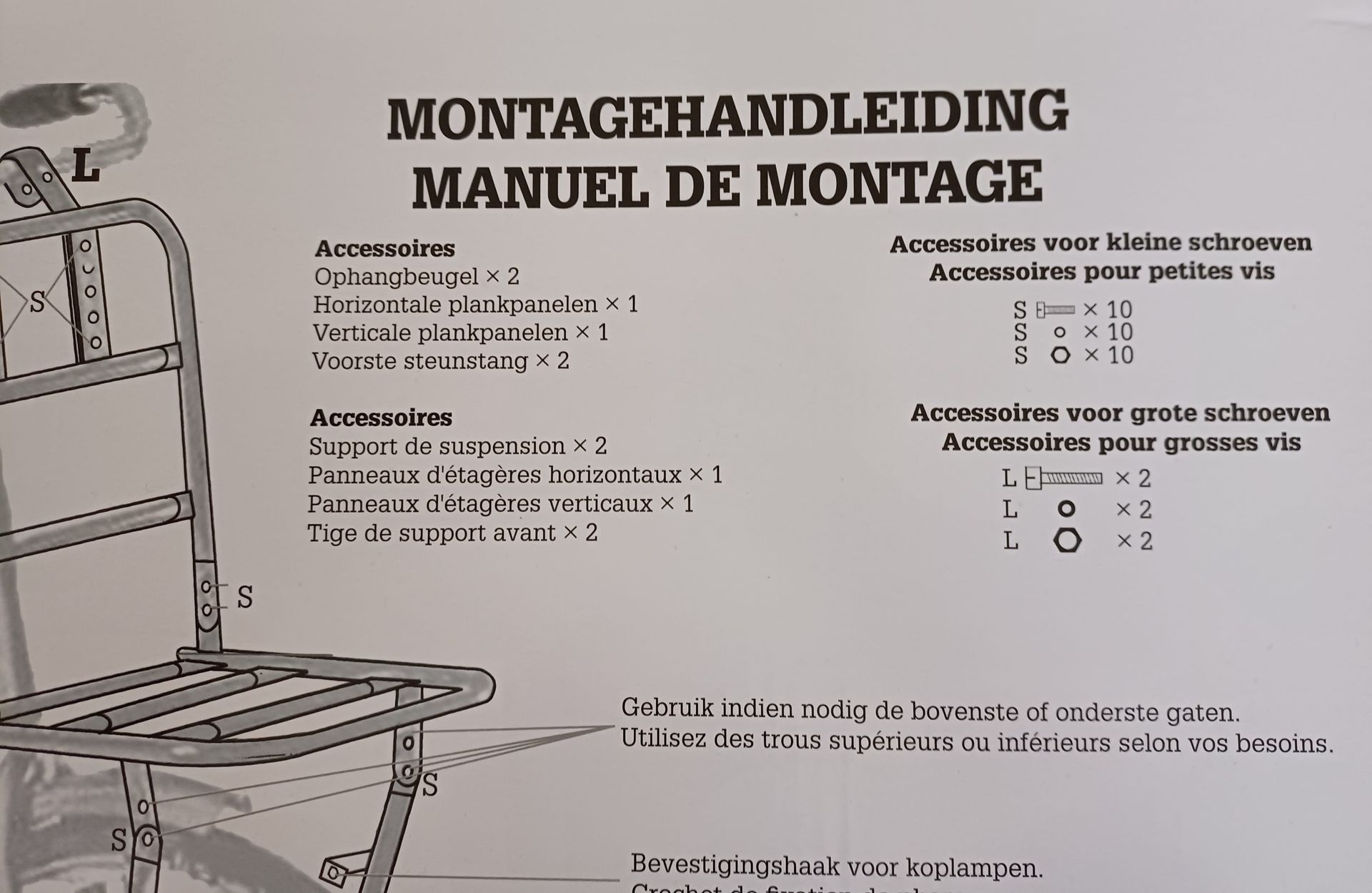 Fietsvoordrager met steun