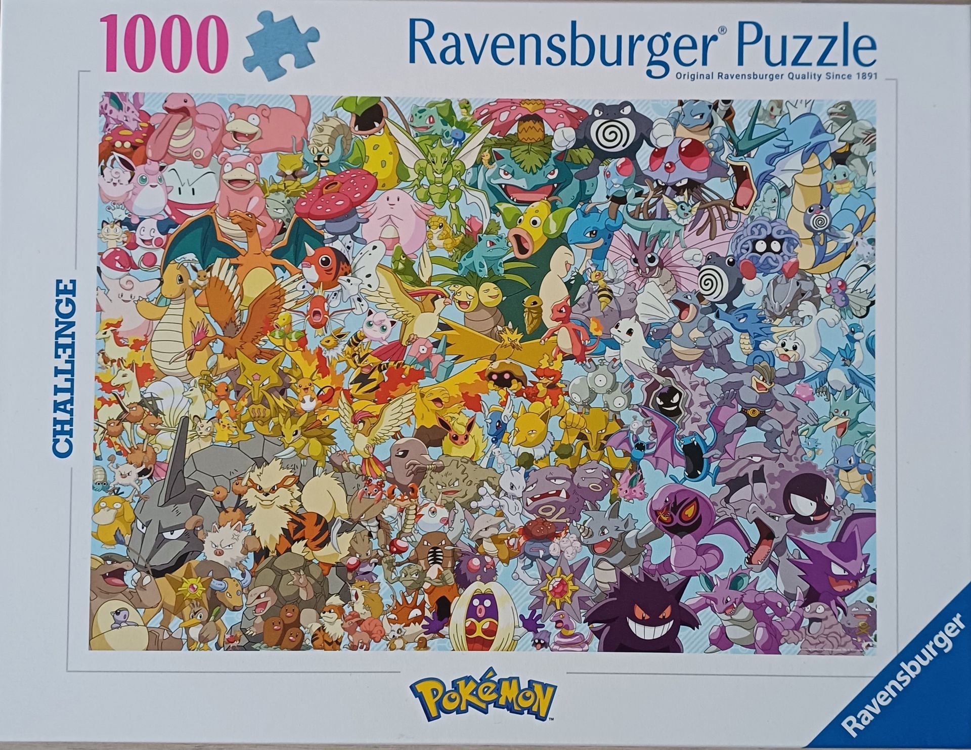 Ravensburger Pokémon Challenge legpuzzel, 1000 stukjes
