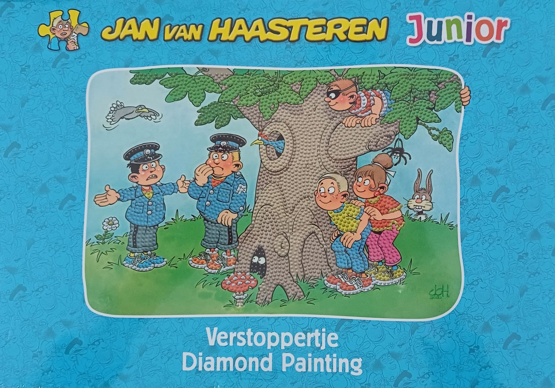 Jan van Haasteren Junior Diamond Painting set: Verstoppertje.