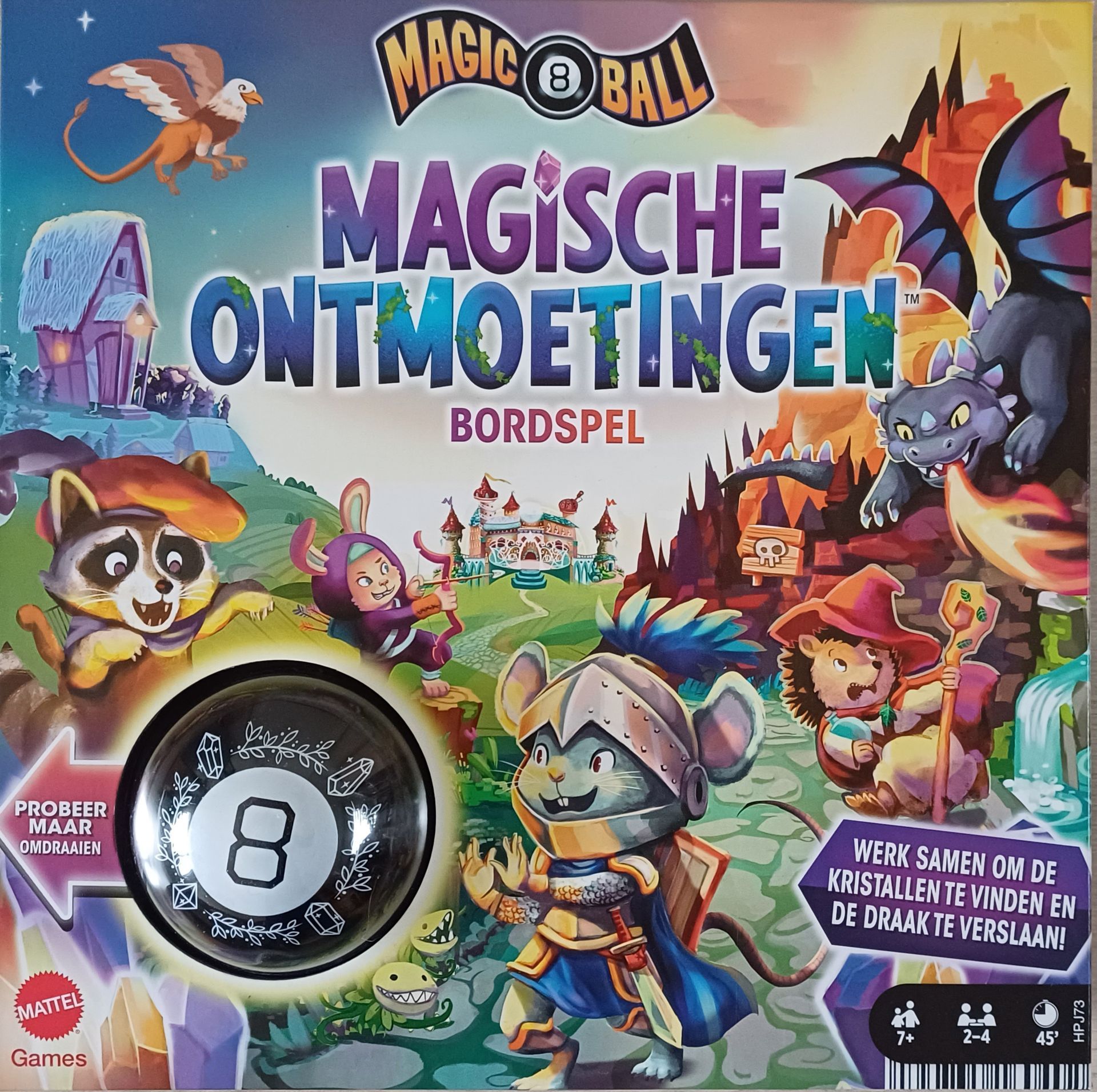Bordspel Magic 8 Ball Magische ontmoetingen van het merk Mattel.