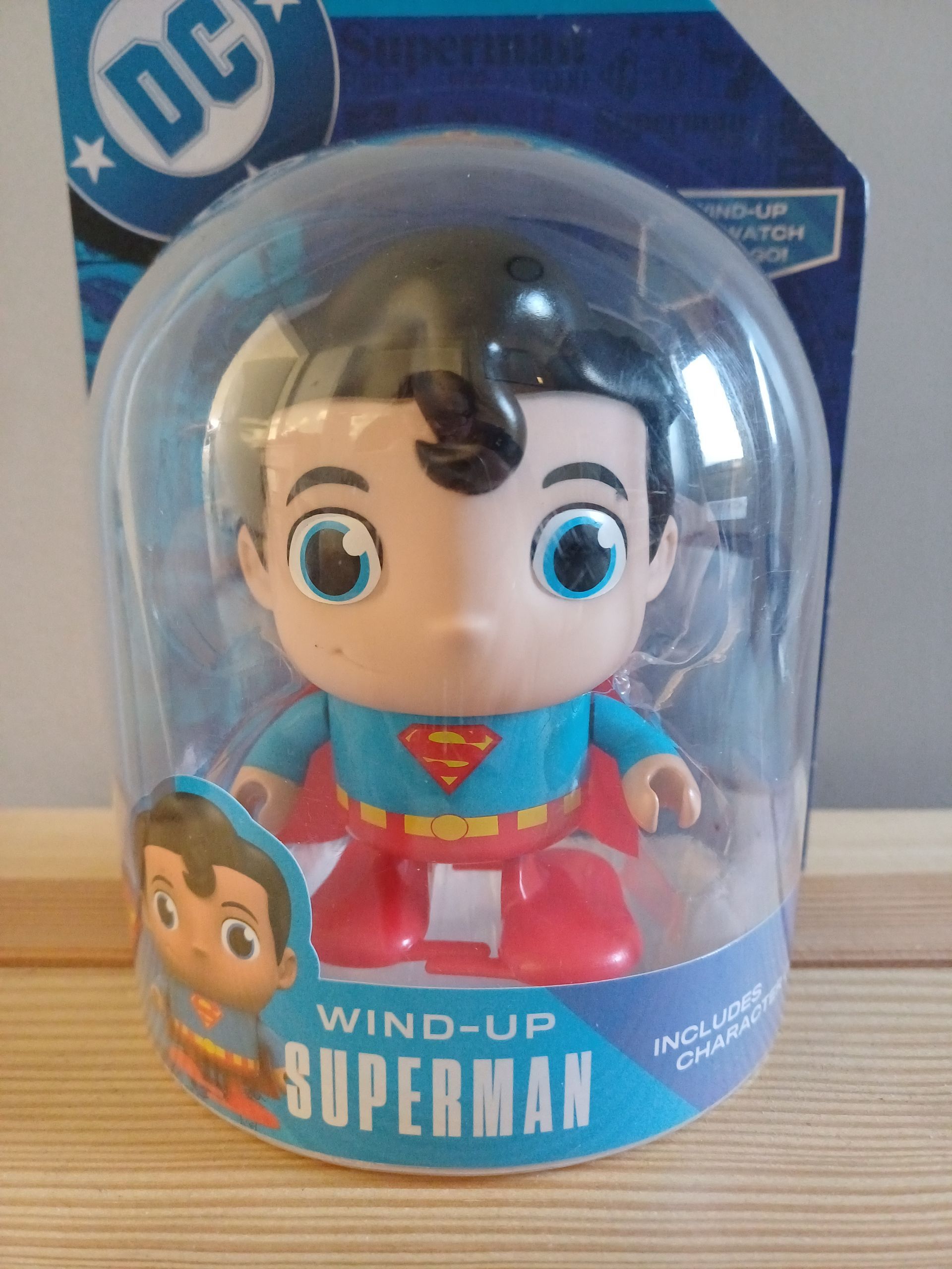 Wind-upz DC Superman - opwindbaar figuurtje. Voor fans en verzamelaars.