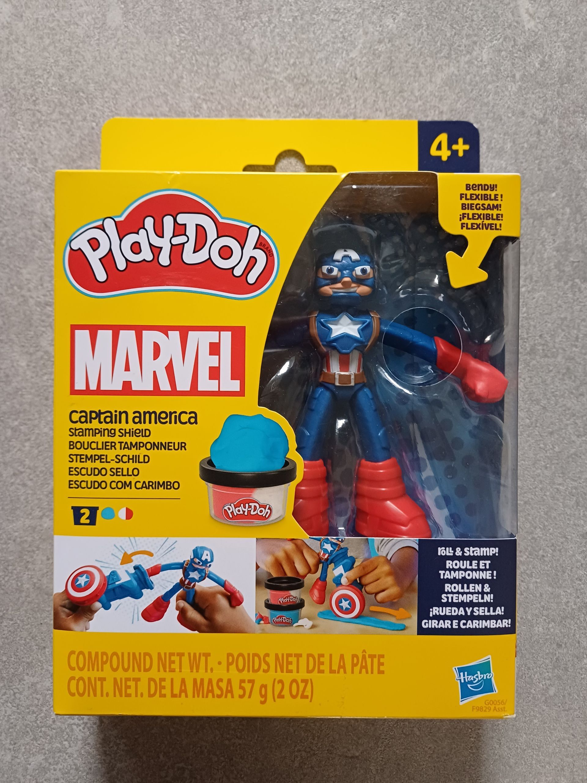 Play-Doh Marvel Captain America - stempelschild spel.