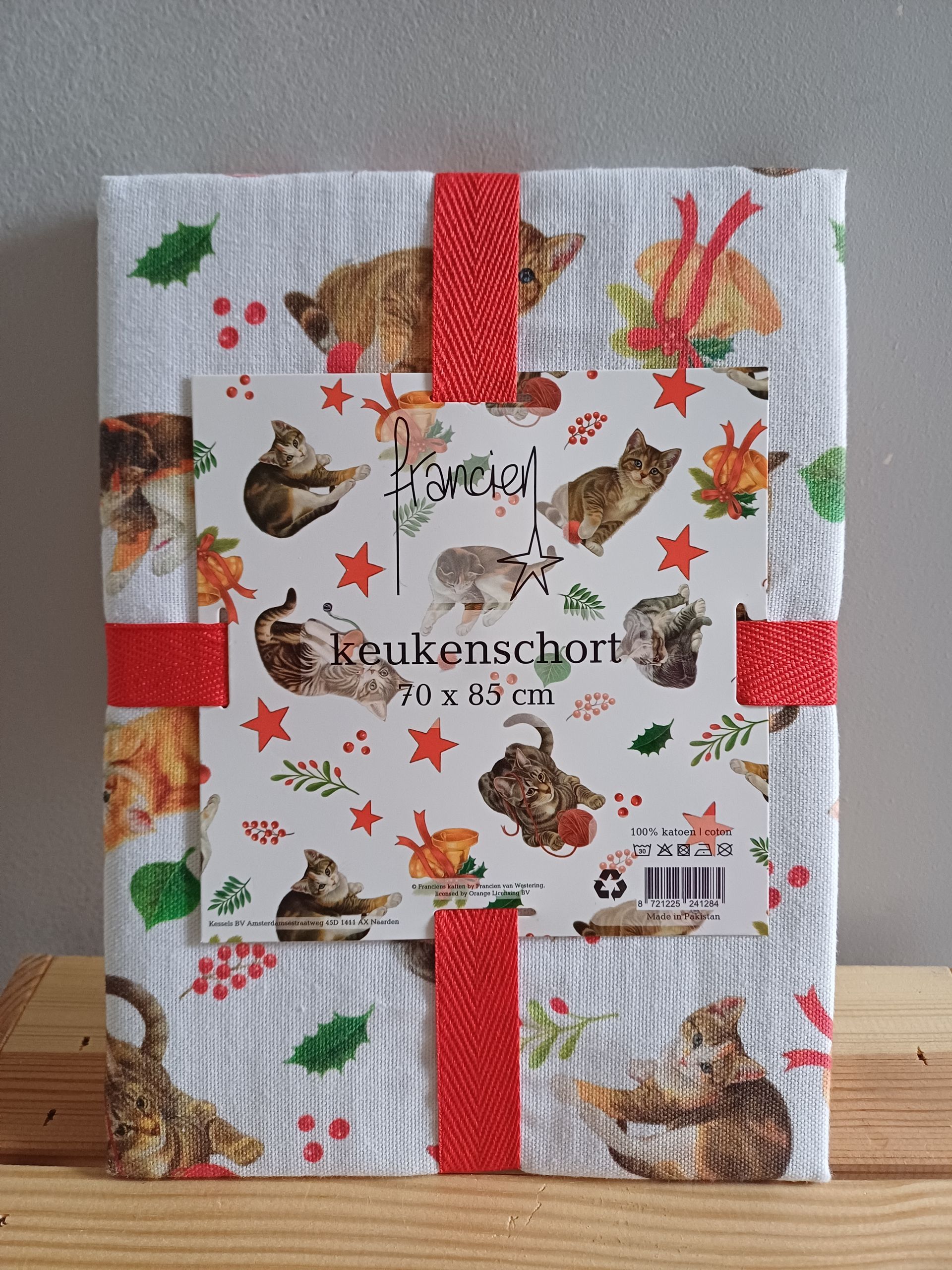 Franciens katten keukenschort - kersteditie.