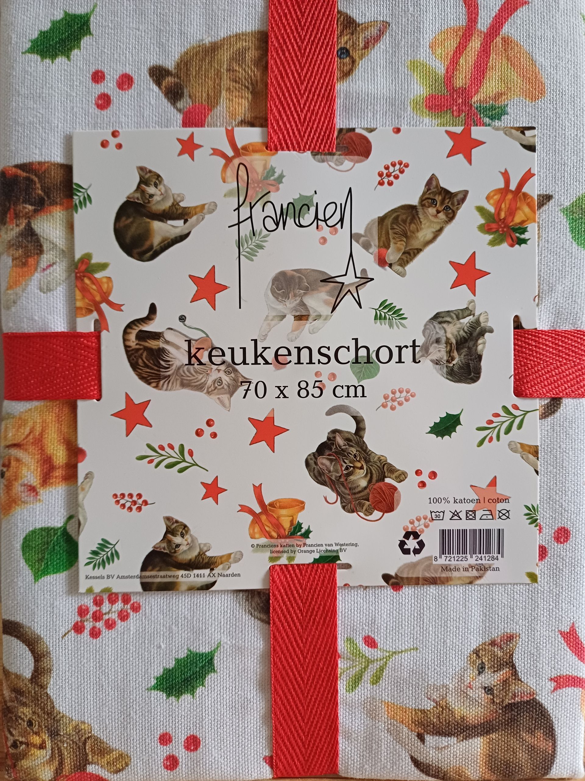 Franciens katten keukenschort - kersteditie.