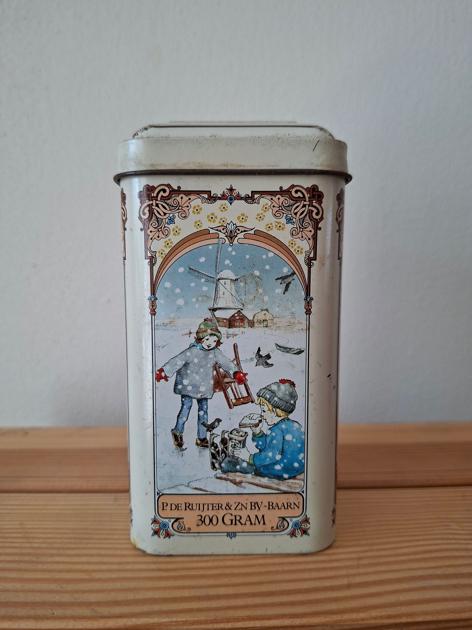 Vintage blikje De Ruijter's chocolade hagel melk