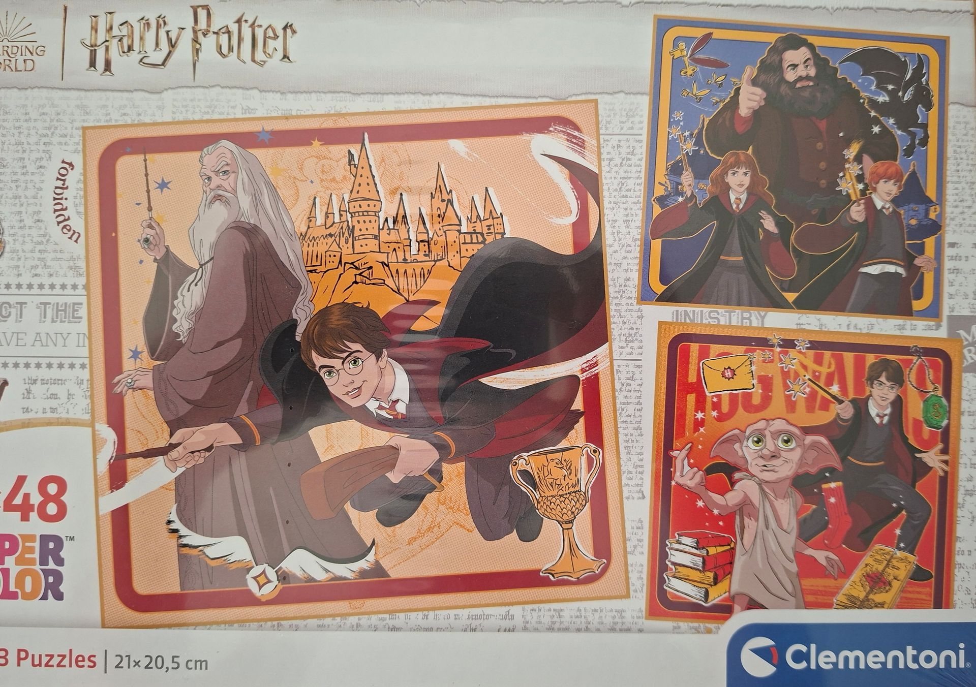 Clementoni Harry Potter kinderlegpuzzelset - 3 x 48 stukjes