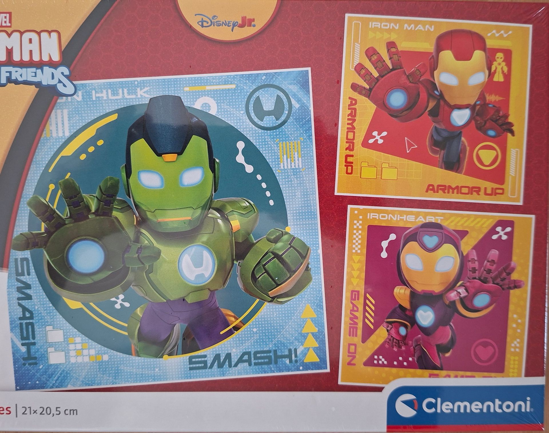 Clementoni Disney Marval Iron Man Awesome Frieds kinderlegpuzzelset - 3 x 48 stukjes